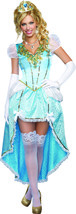 Dreamgirl Women&#39;s Plus-Size Fairytale Ball Gown Costume, Blue, 1X/2X - £120.89 GBP