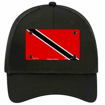 Trinidad Tobago Flag Novelty Black Mesh License Plate Hat - £22.64 GBP