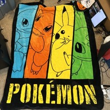 Vintage Pokémon Northwest Company Throw Blanket 54x43 Approx. Gotta Catc... - $22.00