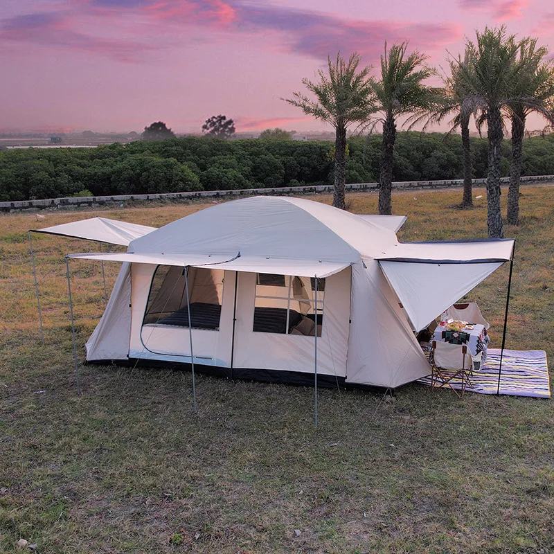 5-6 Person Automatic Fast Opening Double Decker Tent Family Self Driving... - £684.37 GBP+