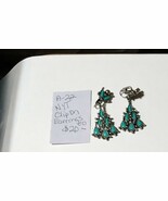 NYT Turquoise Earrings Dangle Clip On A-22 - $27.16 CAD