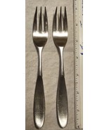 2 each Lauffer MAGNUM Salad Fork (s) 6 3/4&quot; Marked Norway 18/8 Stainless... - $64.34