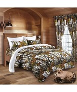 Full size 12 pc White Snow Camo sheets Comforter and curtain set Camouflage - €93,02 EUR