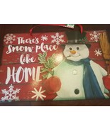 There&#39;s Snow Pace Like Home Christmas Sign 14 inches across upc 63927757... - £13.77 GBP