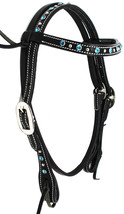 Amish USA Horse Saddle Tack Bridle Western Leather Headstall PONY 78RT15TR - $36.62
