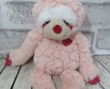 Mary Meyer pink plush putty sloth red nose heart chest sparkle hands fee... - $83.15