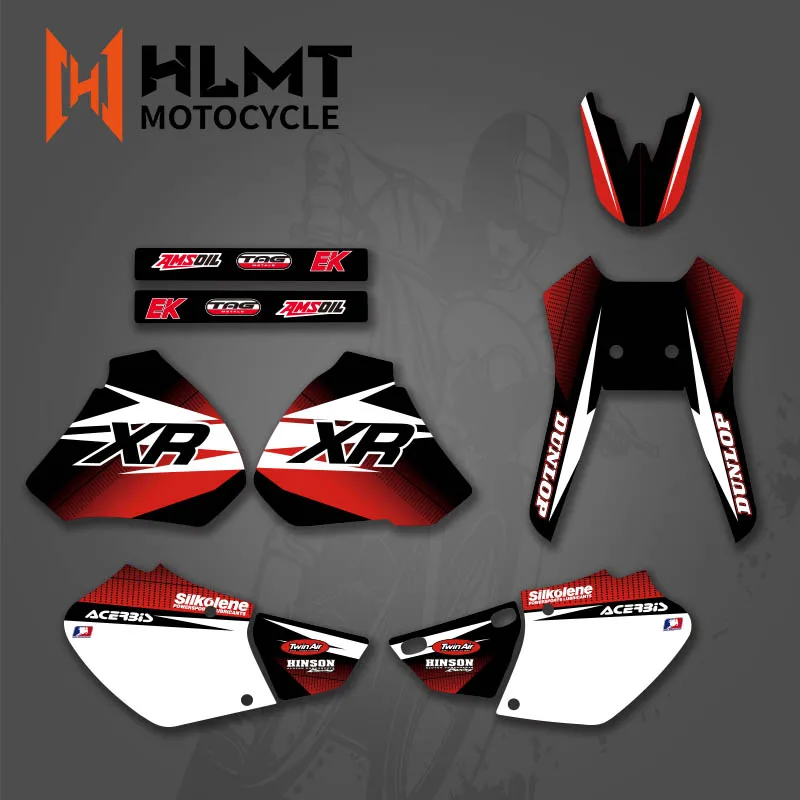 HLMTMotorcycle Graphics Background Stickers Decals   XR250 XR400 1996 1997 1998  - £238.46 GBP