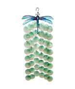 Bamboo Source Blue Purple Dragonfly Metal and Capiz Wind Chime 11.5 x 27... - $42.98