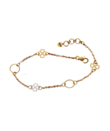 22 carat stamp gold 18.7cm ankle jewelry bracelets chains mother jewelry... - €668,58 EUR