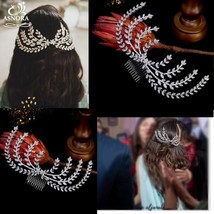 High Quality Crystal Wedding Hair Accessories CZ Bridal Headdress ANORA Crown, B - £59.39 GBP