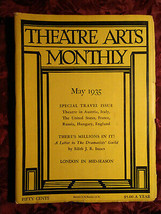 Theatre Arts May 1935 Travel Eleanore Flaig Ernest De Weerth Edward Reed - £6.31 GBP