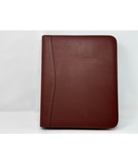 Executive Office Solutions Padfolio Zippered Binder Brown Leather Multi ... - £35.87 GBP