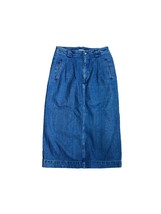 Hasting &amp; Smith Womens Denim Skirt Size 12 Blue Jean Cotton Pencil Modest - $24.75