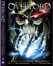 DVD Anime OVERLORD Season 1+2+3+4 Complete Series (1-52 + 2 Movies ) English Dub - £22.36 GBP
