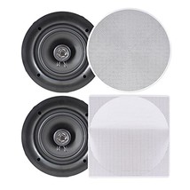 Pyle Ceiling Speakers - Stereo Home Theater Speakers - in Wall Speakers Flush Mo - £70.77 GBP