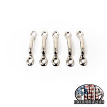 5 Pk Chrome + Rivet Military Tarp/Canvas Hook(B) Tie Down-fits M998 Humvee M1102 - £27.37 GBP