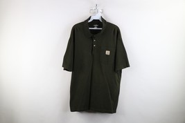 Vintage Y2K Carhartt Mens Large Sun Faded Spell Out Collared Polo Shirt ... - $44.50