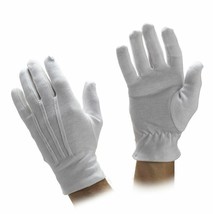 White Cotton Gloves -  Uniform, Parade, Military, Santa Gloves  - £5.53 GBP+