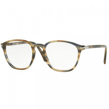 PERSOL PO3178V 1049 Grey Striped Eyeglasses New Authentic - £76.61 GBP