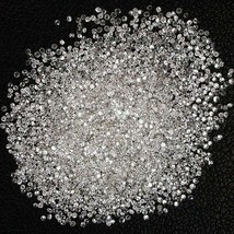 Natural Loose 1.5 MM Diamond Round 500 Pcs Lot VVS1 Clarity D Color 0.015 Ct. - £207.31 GBP