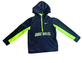 Nike Youth Dri-Fit 1/4 Zip Hoodie Size 7 EXCELLENT Condition - £9.89 GBP