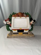 Vintage Disney’s Fort Wilderness Picture Frame Mickey And Minnie RV Statue - $62.88