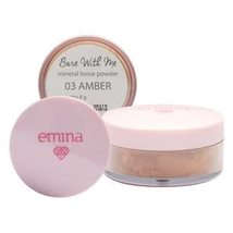 EMINA Bare With Me Mineral Loose Powder 03 Amber 8g - It is equipped with oil ab - £21.41 GBP