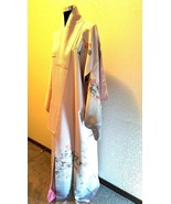 VINTAGE Visiting kimono, Autumn flower pattern Yuzen awase Wide collar P... - $1,904.26 MXN