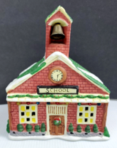 VTG Dicken&#39;s Winterville School Christmas Village Lighted House &#39;90 Box 62 - £11.93 GBP