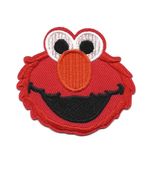 ELMO IRON ON PATCH 2.75" Cartoon Face Red Sesame Street Embroidered Applique - $4.95