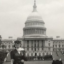 Capital Building Washington DC Tourist Photograph Original Snapshot 30s ... - $12.95