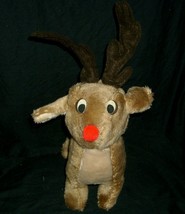 12&quot; Rudolph The Red Nosed Reindeer Christmas Taiwan Stuffed Animal Plush Toy - £19.10 GBP