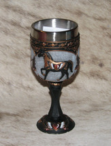 TRAIL OF PAINTED PONIES Heart of Gold Goblet~7&quot;x3&quot;x3&quot;~Removable Stainles... - £23.07 GBP