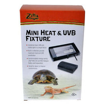 Zilla Mini Heat &amp; UVB Reptile Fixture with Built-In Reflectors - £49.09 GBP