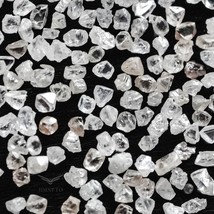 200 Pcs Natural Raw White Diamonds - Loose Rough Uncut, 1.00 CT Total - $16.27