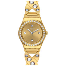 Swatch Women&#39;s Goldy Gold Dial Watch - YSG164G - £107.24 GBP