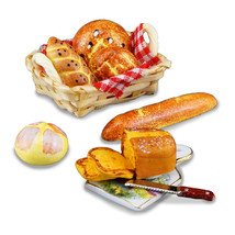 Fresh Breads w Cutting Board 1.795/6 Reutter DOLLHOUSE Miniature - £28.60 GBP