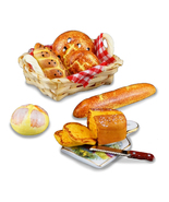 Fresh Breads w Cutting Board 1.795/6 Reutter DOLLHOUSE Miniature - £28.45 GBP