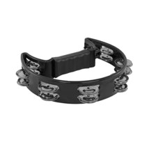 Tiger Half Moon Tambourine - Black  - $29.00