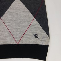 Express Design Studio Men's Pullover Sweater Black/Gray Crew Neck Merino Wool L image 5