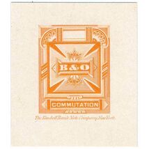 1886 3T10-P1 DIE PROOF Baltimore &amp; Ohio Telegraph Co. - $69.00