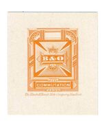 1886 3T10-P1 DIE PROOF Baltimore &amp; Ohio Telegraph Co. - $69.00