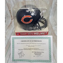 Chicago Bears Mini Helmet Bernard Berrian Signed COA (JSA) - $48.31