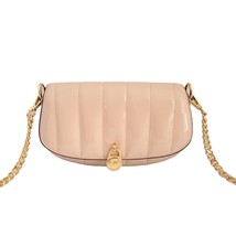 Michael Kors Mila Small Convertible Crossbody Quilted Bag Patent Powder ... - $119.61