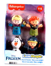 Fisher Price Disney Frozen Little People Elsa &amp; Friends 4 Pc Character Set - £25.27 GBP