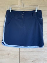 NIKE Dri-fit  Women SMALL Golf/Tennis/Volleyball Skirt Pocket Navy/lt Bl... - $11.98