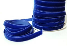 3/8 inch 10mm wide - 5 yds - 33 yds Viole Blue Velvet Ribbon Trim W35 - £5.48 GBP+
