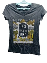 Perfect Tri DisTrict Women&#39;s Tshirt Size Small Black Take A Hike Logo - £15.92 GBP