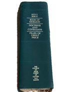 LDS Scriptures Regular Green QUAD, indexed, 7 1/4 x 5 1/4 - £72.79 GBP