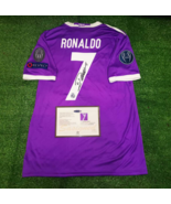 Cristiano Ronaldo SIGNED Real Madrid 17/18 Purple Away Shirt/Jersey + CO... - $171.37 CAD